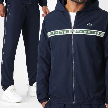 Lacoste - Ensemble De Survetement Logo Crocodile Bleu Marine