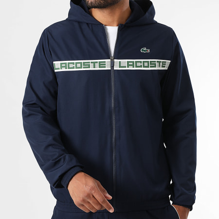 Lacoste - Ensemble De Survetement Logo Crocodile Bleu Marine