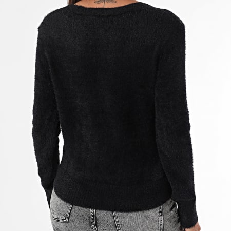 Only - Pull Col V Femme Ella Piumo Noir