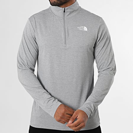 The North Face - Flashdry Lightweight Zip Neck Sweat A8949 Heather