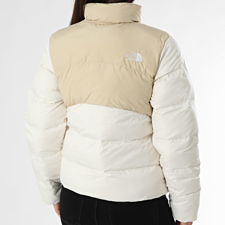 The North Face - Saikuru Chaqueta de pluma para mujer A89JD Blanco Beige