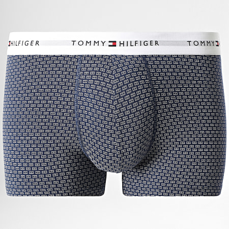 Tommy Hilfiger - Lot De 3 Boxers 2768 Bleu Marine Bleu Clair Rose