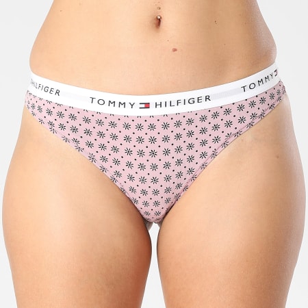 Tommy Hilfiger - Set van 3 G-strings voor dames 5530 Roze marineblauw
