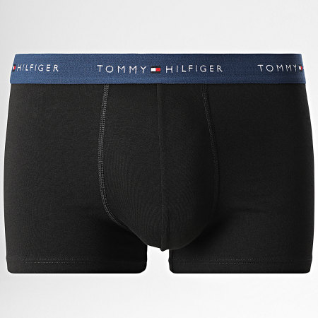 Tommy Hilfiger - Lot De 3 Boxers 2763 Noir Bleu Marine Bleu Clair Rose