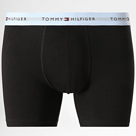 Tommy Hilfiger - Lot De 3 Boxers 2765 Noir Bleu Marine Bleu Clair Rose