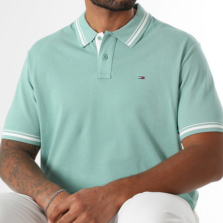 Tommy Jeans - Polo Manches Courtes Tipped 1846 Vert