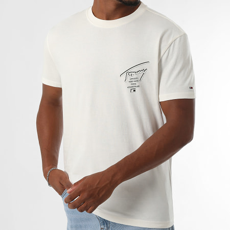 Tommy Jeans - Tee Shirt Sign City 2120 Beige Clair