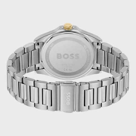 BOSS - Montre Sport Lux 1514173 Argenté Vert Foncé Doré
