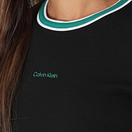 Calvin Klein - Dames Jurk Rib Tee Shirt 7D202 Zwart