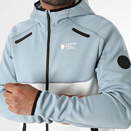 Comme Des Loups - Keyzer Survetement Set White Light Blue