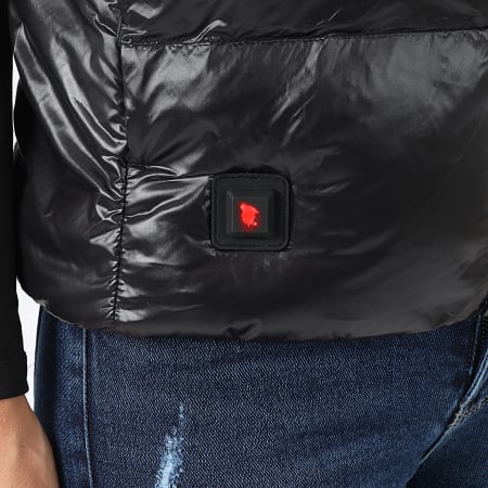 Comme Des Loups - Consolador sin mangas con capucha Tokyo negro para mujer