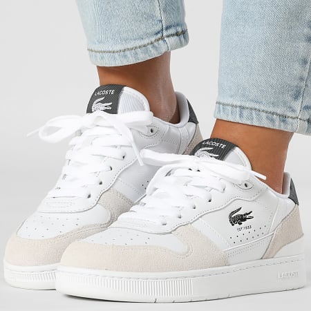 Lacoste - Baskets Femme T-Clip Set 225 White Black