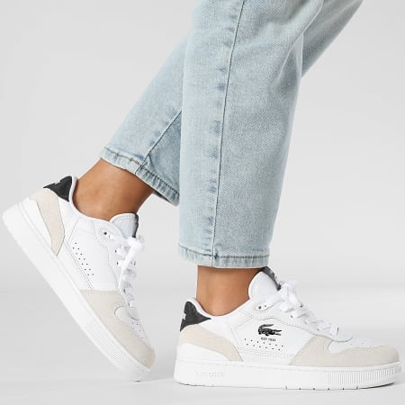 Lacoste - Baskets Femme T-Clip Set 225 White Black