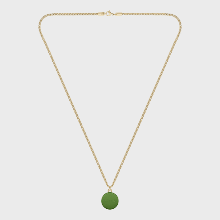 Lacoste - Collier Vigor Logo Crocodile Doré