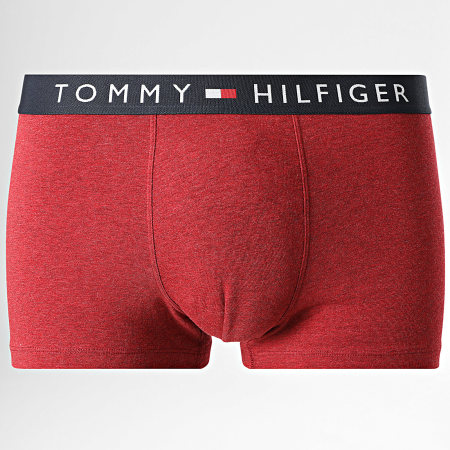 Tommy Hilfiger - Lot De 3 Boxers 3180 Rouge Chiné Bordeaux Bleu Marine