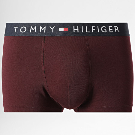 Tommy Hilfiger - Lot De 3 Boxers 3180 Rouge Chiné Bordeaux Bleu Marine