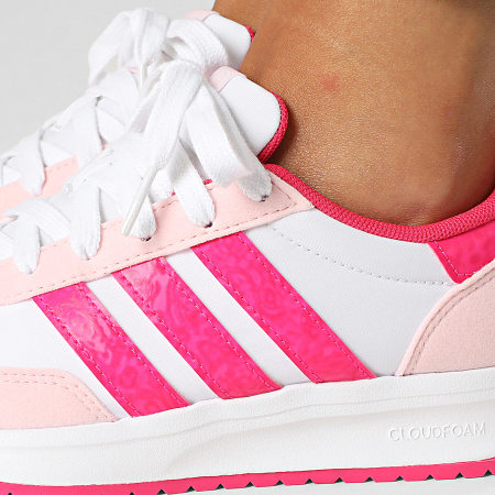 Adidas Performance - Run 70s 2.0 Zapatillas Mujer JR8430 Calzado Blanco Shock Rosa Claro