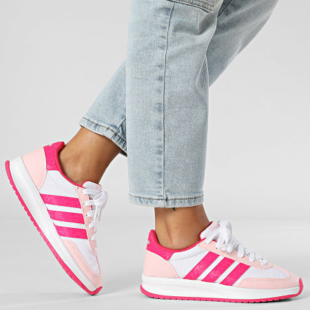 Adidas Performance - Run 70s 2.0 Zapatillas Mujer JR8430 Calzado Blanco Shock Rosa Claro