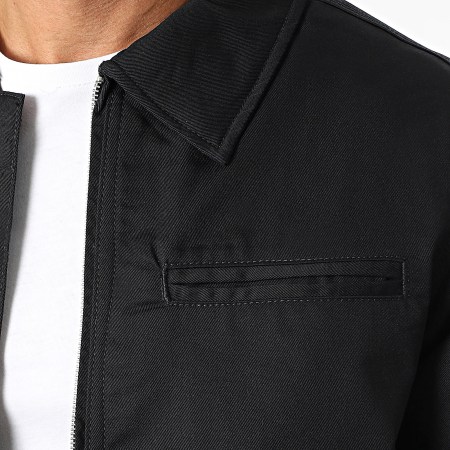 Jack And Jones - Norrebro Worker Zip Jacket Black - Ryses