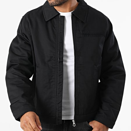 Jack And Jones - Norrebro Worker Zip Jacket Black - Ryses