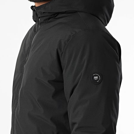 Jack And Jones - Veste Capuche Zippée Réversible Brook Noir Vert Kaki