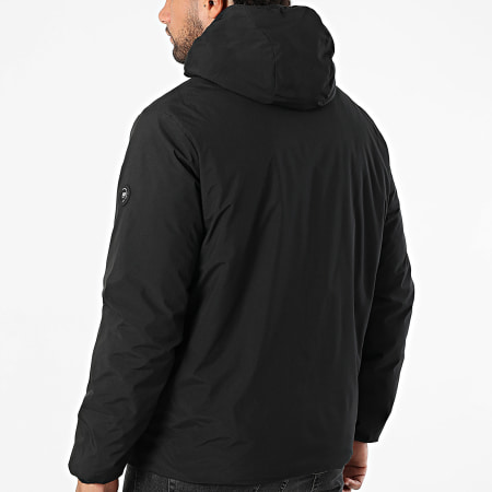 Jack And Jones - Veste Capuche Zippée Réversible Brook Noir Vert Kaki