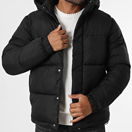 Jack And Jones - Doudoune Capuche Zippée Union Puffer Noir