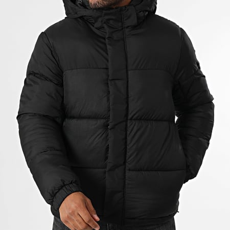 Jack And Jones - Doudoune Capuche Zippée Union Puffer Noir