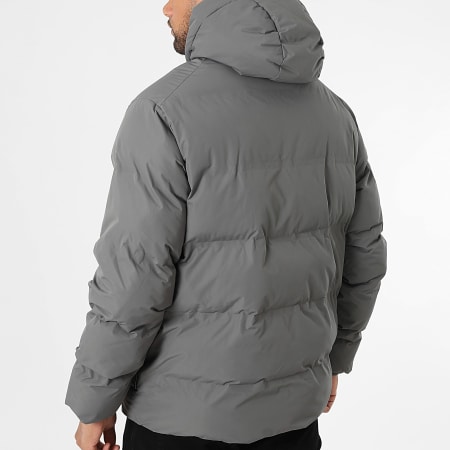 Jack And Jones - Doudoune Capuche Zippée Soho Gris Anthracite