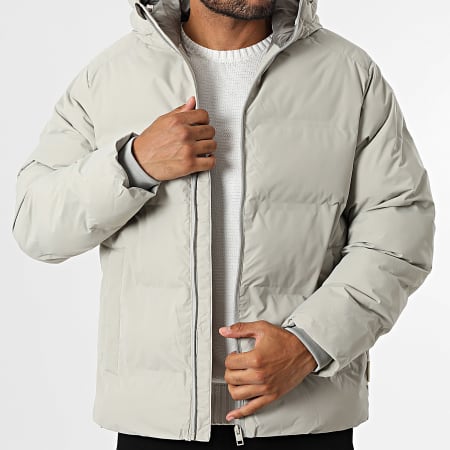 Jack And Jones - Doudoune Capuche Zippée Soho Gris
