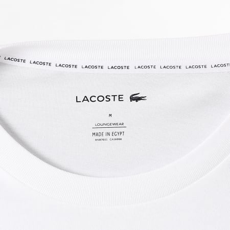 Lacoste - Tee Shirt Big Logo Blanc