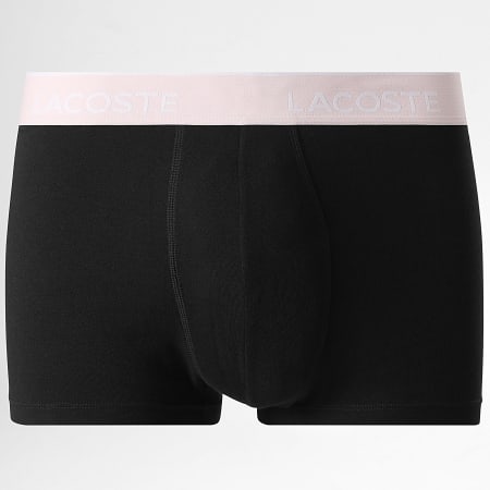 Lacoste - Juego de 5 calzoncillos bóxer clásicos negros