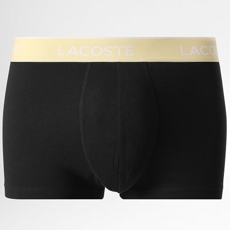 Lacoste - Juego de 5 calzoncillos bóxer clásicos negros