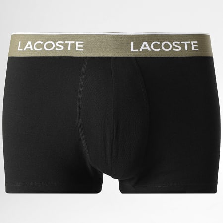 Lacoste - Juego de 5 calzoncillos bóxer clásicos negros