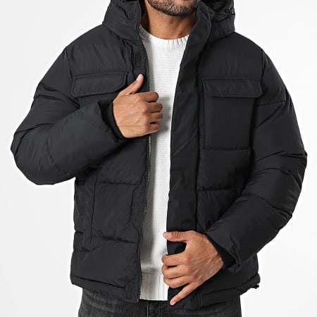 Produkt - Doudoune Capuche Zippée Unie Dave Noir