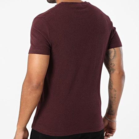 Superdry - Camiseta Essential Logo Bordado M1011245A Burdeos Chiné