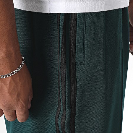 Adidas Originals - Pantalon Jogging A Bandes Baggy TP JY1420 Vert Foncé Noir