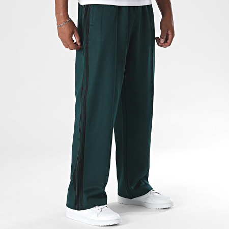 Adidas Originals - Pantalon Jogging A Bandes Baggy TP JY1420 Vert Foncé Noir