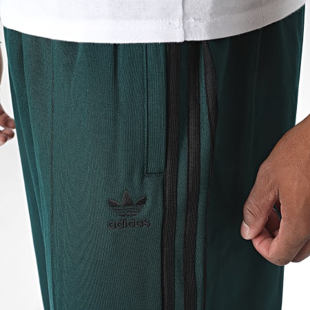 Adidas Originals - Pantalon Jogging A Bandes Baggy TP JY1420 Vert Foncé Noir