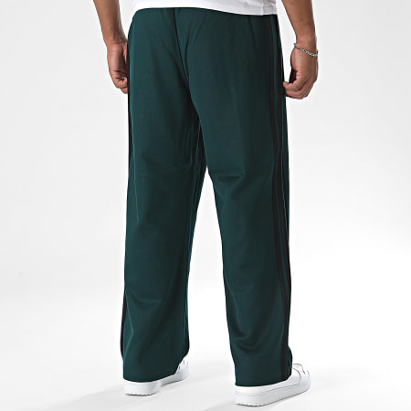 Adidas Originals - Pantalon Jogging A Bandes Baggy TP JY1420 Vert Foncé Noir