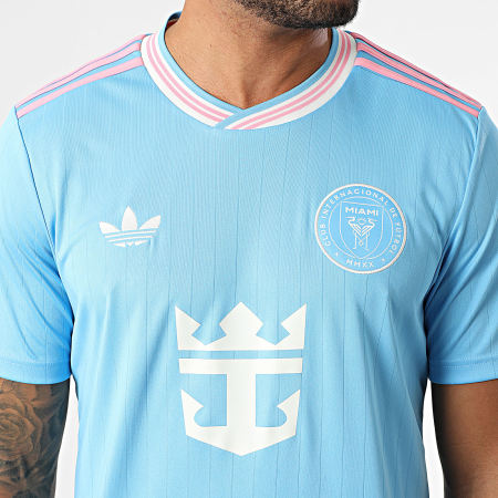 Adidas Originals - Maillot De Foot A Bandes IMCF Miami 3 Jersey KA7502 Bleu Clair