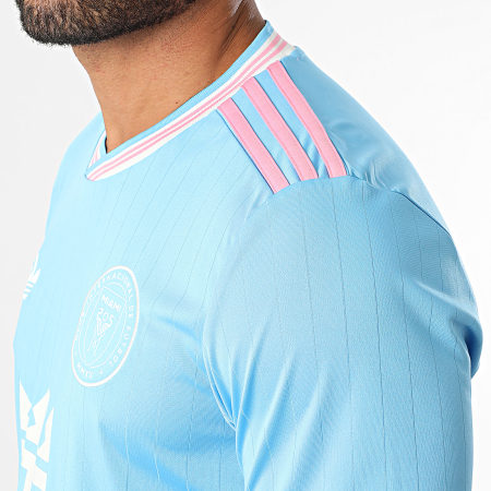 Adidas Originals - Maillot De Foot A Bandes IMCF Miami 3 Jersey KA7502 Bleu Clair