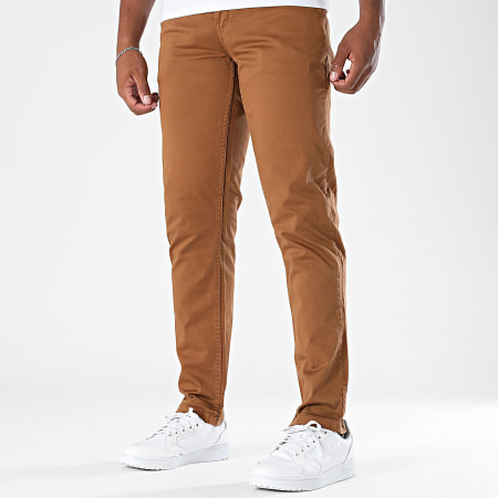 Selected Three Paris Chino Pants Noos H Pantaloni, Marrone (Braun