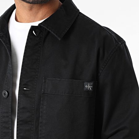 Calvin Klein - RD110 Camicia di jeans nera dal taglio rilassato