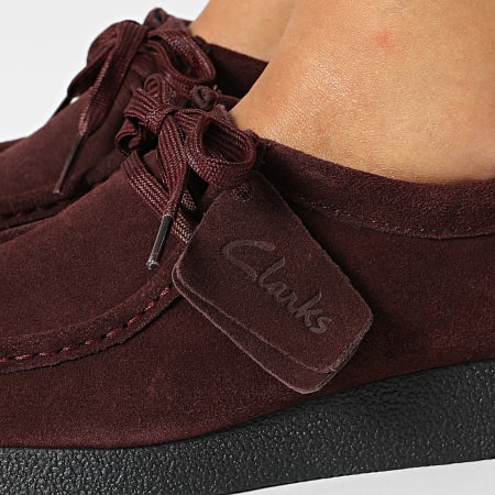 Clarks - Wallabee Evosh Merlot Suede Zapatos Mujer