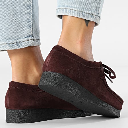 Clarks - Wallabee Evosh Merlot Suede Zapatos Mujer