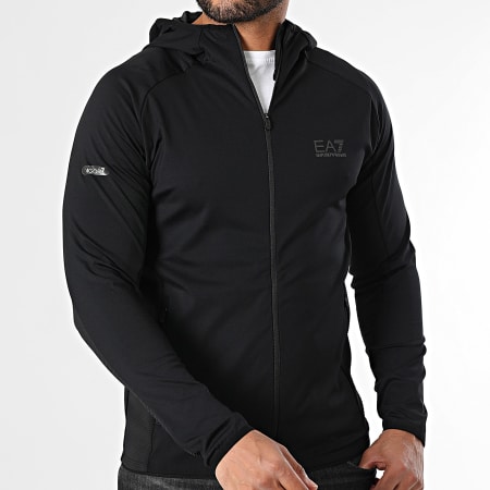 EA7 Emporio Armani - Veste Capuche Zippée 7M00591-AF13534 Noir