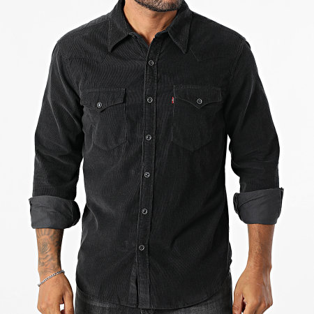 Levi's - Camisa de manga larga de canalé 85744 Negro