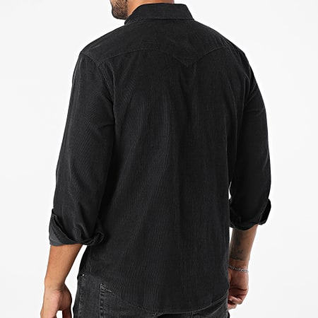 Levi's - Camisa de manga larga de canalé 85744 Negro