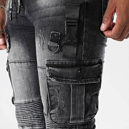 MTX - Pantalon Cargo Jean Slim 009 Noir